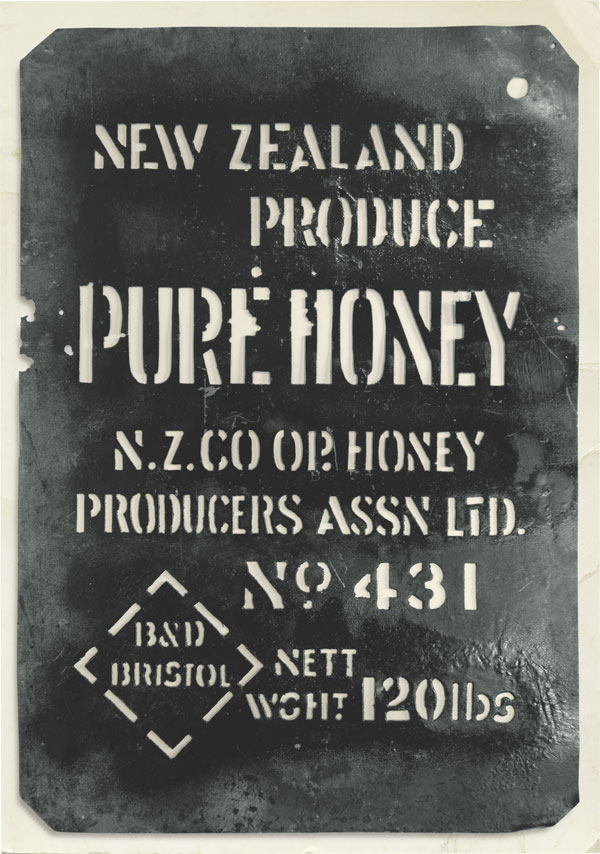 4 Gallon honey tin stencil